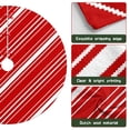 thumbnail image 6 of 30 Inch Christmas Tree Skirt – Velvet Plush Tree Mat, Soft Thickened Polyester with Red Ties, Single-Sided Printing, Available in 30in/36in/48in, Perfect for Holiday Xmas Tree Decoration, 6 of 7