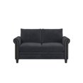 thumbnail image 2 of LifeStyle Solutions Fallon Loveseat in Gray Microfiber Upholstery, 2 of 14