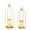 19 Inches + 22 Inches French Gold, variant on Panapinka Outdoor Lanterns,Decorative Candle Lanterns,Set of 2 Large Metal Lanterns with LED Flameless Candles,Remote and Timer Included for Front Porch,Patio,Wedding and Home Decor