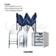 thumbnail image 2 of Combo de Mesa y 4 Sillas Plegables con Toldo Azul Impermeable, 2 of 8