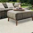 thumbnail image 4 of Superior Two-Toned Braided Indoor/ Outdoor Area Rug, Cream/ White, 3' x 5', 4 of 5