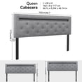 thumbnail image 2 of Cabecera Queen Size con Luz LED Fabato Ajustable con Carga USB, 2 of 2