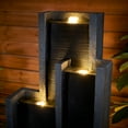 thumbnail image 5 of 4-Tier Water Fountain with LED Lights  - 50.7" H Waterfall Fountain Indoor Outdoor Water Feature for Home, Patio, Garden, 5 of 15