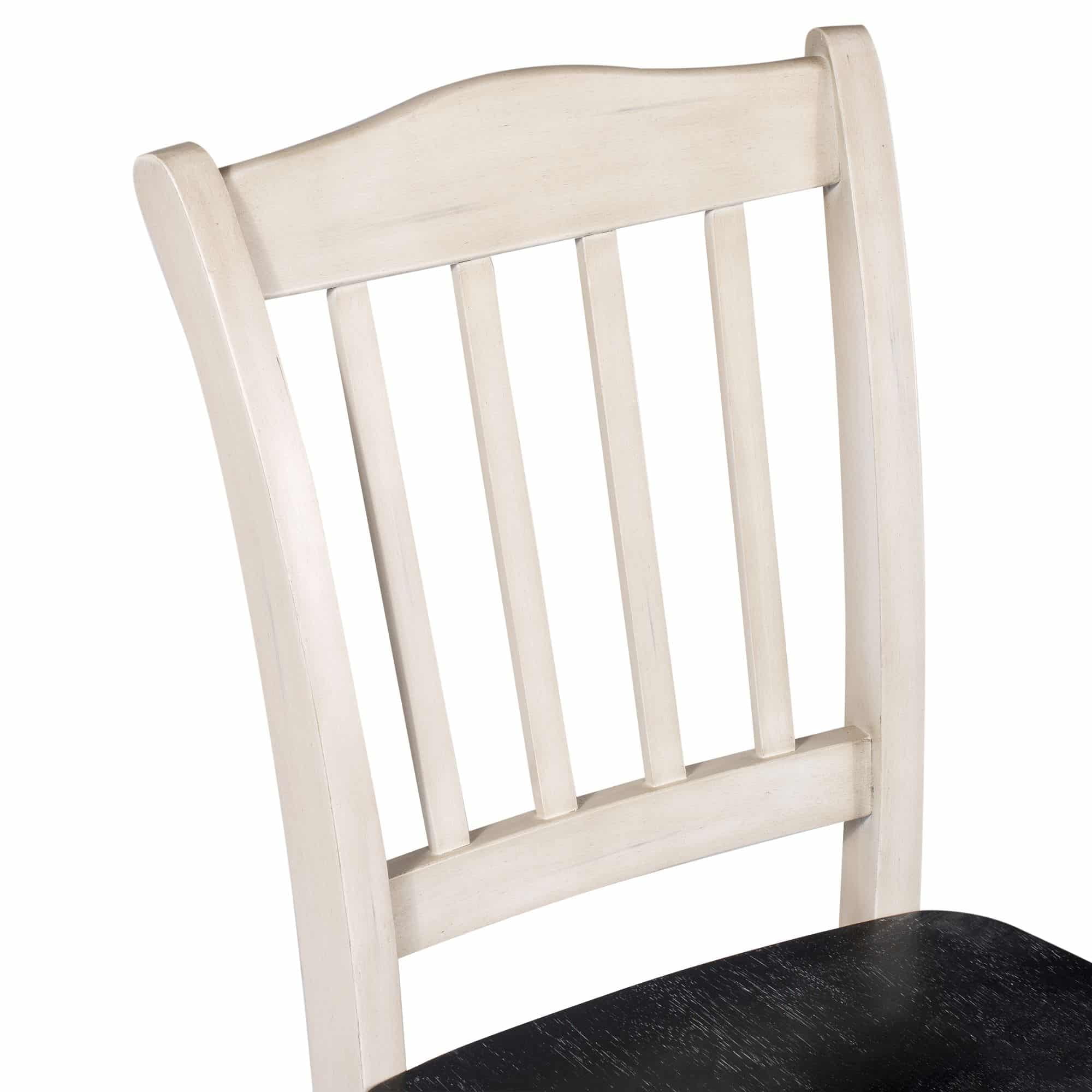 Shaker Dining Chairs - Set of 2 - European Black Ash/Antique White