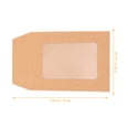 thumbnail image 3 of MasteelfCA 25pcs Window Check Envelopes Kraft Paper Envelopes with Clear Window and Seal for Printed Checks Invoices Business Document Storage Organizer 8* 6cm, 3 of 9