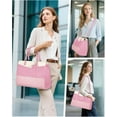 thumbnail image 6 of 2 in 1 Lunch Tote Bag for Women Laptop Work Bag with Lunch Insulated Compartment and Purse Combo, 15.6 Inch Computer Crossbody bag Waterproof PU Leather Shoulder Bag for Daily, Office, Picnic, 6 of 8