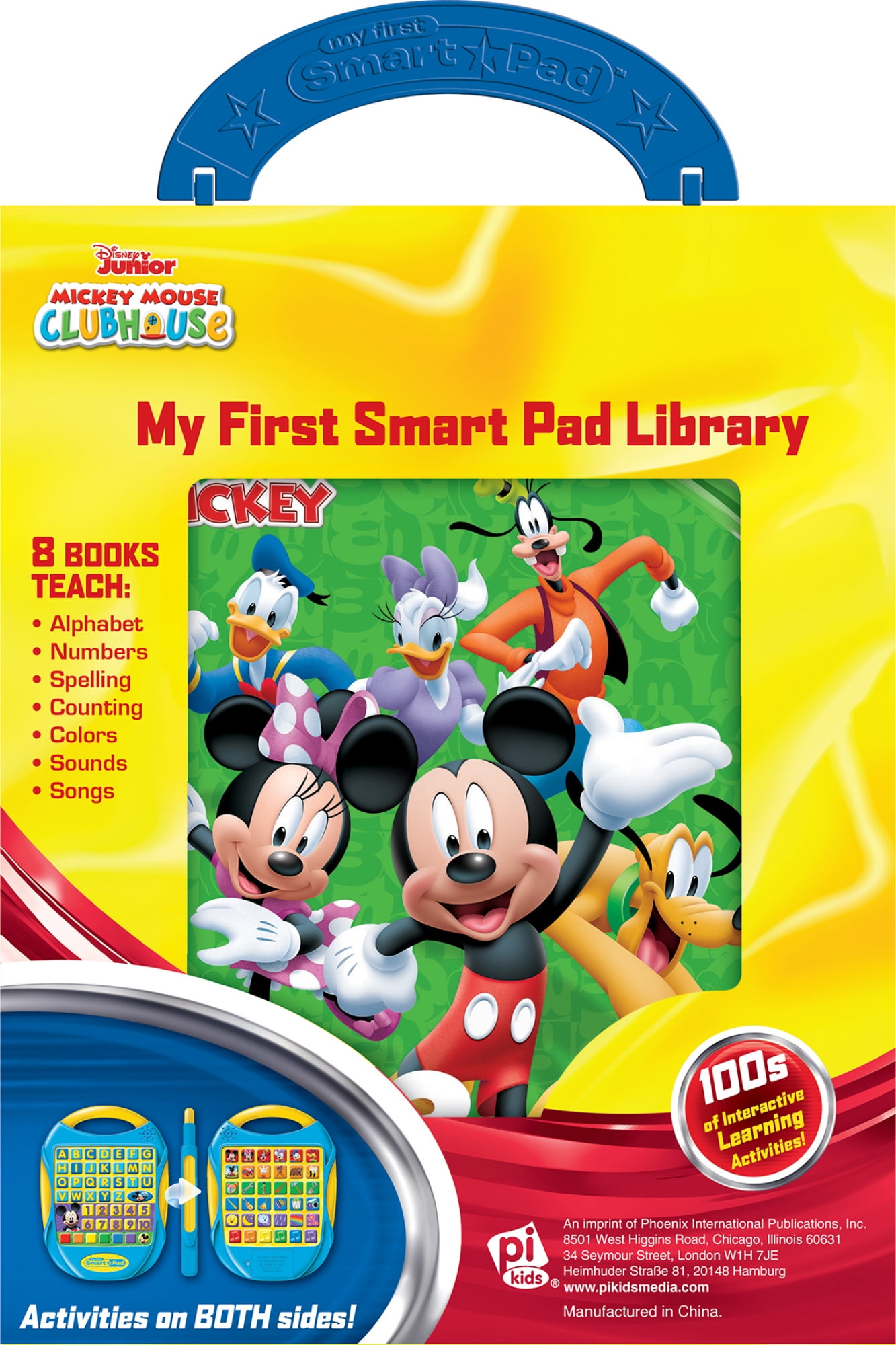 Disney Mickey Mouse Clubhouse - My First Smart Pad Electronic Activity Pad  and 8-Book Library - PI Kids 