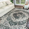 thumbnail image 5 of Bodhi Bohemian Farmhouse Distressed Oriental Medallion Indoor Area Rug Or Runner for Entryway, Living Room, Bedroom, Any Room, 5 of 7