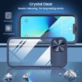thumbnail image 5 of For Apple iPhone 14 Plus 6.7 inch Transparent Crystal Build-in Screen Slide Lens Shockproof Protective Hybrid Case Cover Blue, 5 of 5