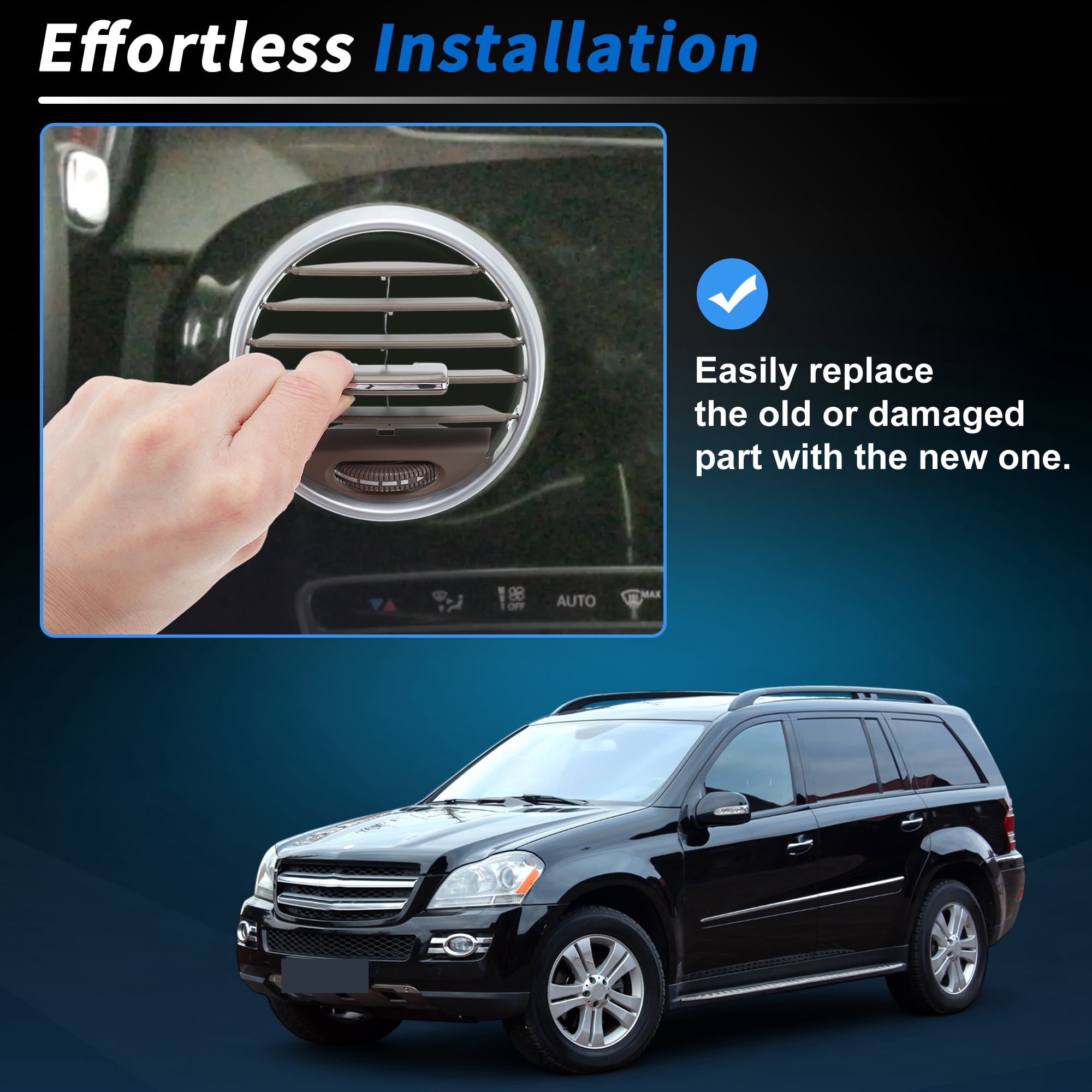 Unique Bargains AC Air Vent Grill for mercedes X164 GL GL450 W164 ML300 350 Middle