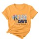 thumbnail image 1 of Camisetas de Cuello de Tripulación de Manga Corta para Mujeres Carta Impresa Camiseta 95% Poliéster 5% Spandex, Manga Corta Cuello Redondo Top Casual para Diario, 1 of 5