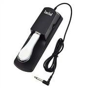 Imelod Digital Piano and Keyboard Sustain Pedal for Yamaha,Roland,Casio,Korg,Behringer,Moog - Universal Foot Pedal Black