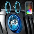 thumbnail image 2 of Fits 2007-2018 Jeep Wrangler JK XK Glow Daytime Running Light - LED XK-7RING-KIT XKchrome; Black Circular Housing; Headlight Mounted; Clear Lens; LED; Set of 2, 2 of 3