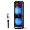 thumbnail image 1 of Altavoces Bluetooth para fiestas ROXAAN Dual de 30 cm con micrófono y luces de 40 W, 1 of 8