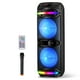 thumbnail image 1 of Altavoces Bluetooth para fiestas ROXAAN Dual de 30 cm con micrófono y luces de 40 W, 1 of 8