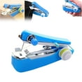thumbnail image 2 of Manual Mini Sewing Machine, Handy Sewer Handysewer Portable Sewing Machine Handheld Sewing Machine Manual Clothes Fabric Pocket Mending Tool for DIY Clothing Curtain Fabric (Blue), 2 of 9