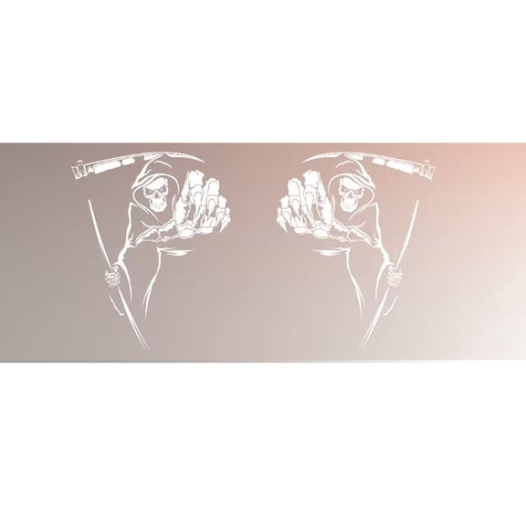 ANYStickerYouWant - Grim Reaper Side Graphic Vinyl Decal Sticker Fits on and Compatible/Replacement with Ford Mustang 2014-2021