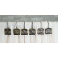 thumbnail image 4 of Rustic Texas Longhorn Cow In Tan Faux Leather Bathroom Shower Curtain Hooks 12pk, 4 of 5