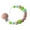 Green, variant on Pacifier Clip Girls, Silicone Teether Beads Binky Holder Teething Relief BPA Free for Baby, Silicone Wooden Baby Pacifier Clip Chain Beads Teether Nipple Soother Holder