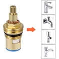 thumbnail image 5 of G1/2tap Cartridge Brass Disc Tap Hot Cold Replacement Tap Ceramic Disc Taps For Bathroom Kitchen2pcs, 5 of 5