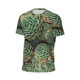 thumbnail image 6 of Wukai Succulents Print Men's Short-Sleeved Mesh T-Shirt,Quick-Dry Short Sleeve Workout T-Shirt-Medium, 6 of 8