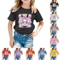 thumbnail image 3 of Easter Shirts Kids Fashion Soft Blue Flowers Easter Cute Tshirt 2026 Happy Easter Tees Cotton Short Sleeve Tops, 3 of 5