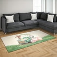 thumbnail image 3 of Easter Egg Dalmatian Bunny Ear Welcome Spring Truck Indoor Rug Dog Lover Carpet Living Bed Room Sofa Home Decor - 12002, 3 of 5