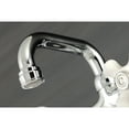 thumbnail image 3 of Kingston Brass KS612C Kingston Two-Handle 2-Hole Wall Mount Bar Faucet in Polished Chrome, 3 of 8