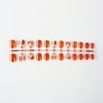 thumbnail image 6 of Festive Press on Nails Orange Pumpkin Design Full Cover Thanksgiving False Nails, 6 of 10