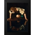 thumbnail image 2 of Caravaggio 18x24 Black Modern Framed Museum Art Print Titled - Narciso, 2 of 5