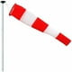 thumbnail image 1 of Manga de viento para exteriores, Indicador de dirección del viento en rojo y blanco, 150 cm, suspensión y giro, resistente a la intemperie, Indicador de dirección del viento, 1 of 3