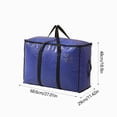 thumbnail image 3 of Staron Large Capacity Storage Bag, 95L Oxford Cloth Waterproof Moving Luggage Bag, Quilt Clothing Christmas Decoration Organizer for Home Travel Dormitory, Blue, 3 of 6
