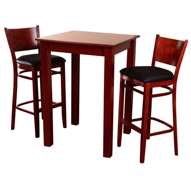 Beechwood Mountain 3 Piece Solid Wood Hendrix Pub Set in Mahogany