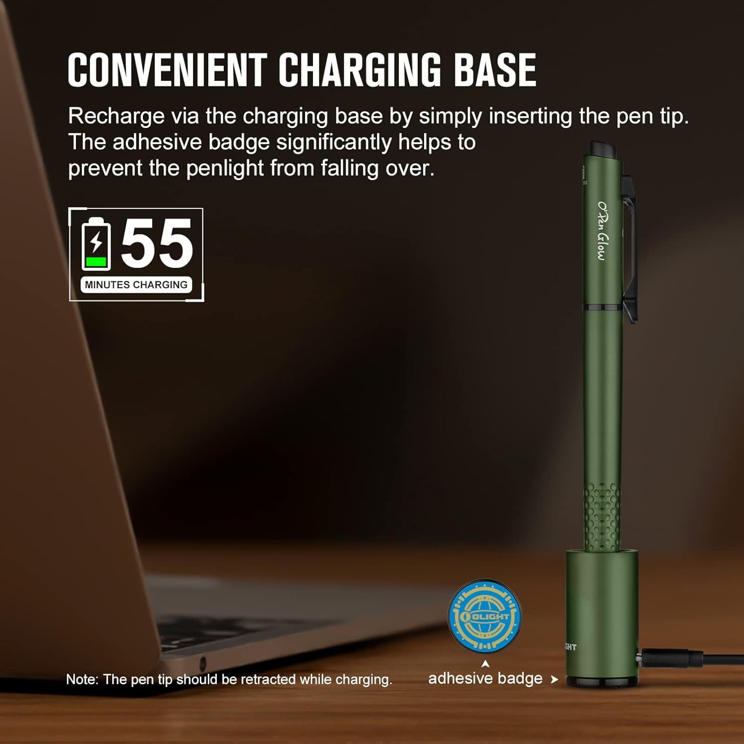 Olight O'Pen 3 Zwart - 4-in-1 Tactische Pen - 120 Lumen & Laser