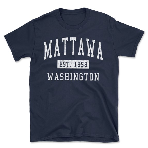 Mattawa Washington Classic Established Men's Cotton T-Shirt