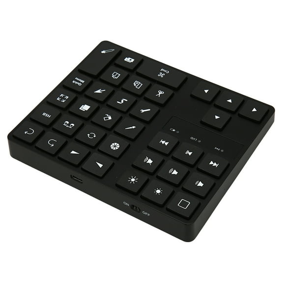 Wireless Drawing Keyboard, Ergonomic Design Extensive Hardware Software Compatibility Mini Drawing Keyboard For Office