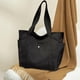 thumbnail image 1 of Bolso de hombro para mujer, bolso escolar de lona a la moda para viajes, fiestas, verano y trabajo. Negro, 1 of 9