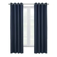 thumbnail image 2 of Spirit Total Blackout Textured Curtain Panel 52" x 95" in Navy, 2 of 4