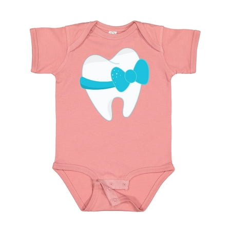 

Inktastic Tooth with a Bow Gift Baby Boy or Baby Girl Bodysuit
