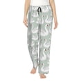 thumbnail image 1 of Fotbe White Birds Pantalones de Pijama para Mujer, Pantalones de Dormir, Pantalones Pj con Cordón y Bolsillos-Small, 1 of 6
