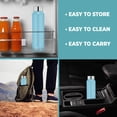 thumbnail image 4 of Stainless Steel Water Bottle Pack Of 5 - 1 Liter Each, Blue | Leak Proof, Durable & Rust Proof | Non-Toxic & BPA Free Steel Bottles | Eco Friendly Stainless Steel Water Bottle, 4 of 5
