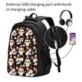 thumbnail image 2 of Daiia Cute Dog Panda Pattern USB Charging Backpack for Men and Women, Anti-Theft Backpack,Travel Backpack,School Backpack,College Backpack,Laptop Backpack, 2 of 7