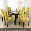 thumbnail image 2 of Touchbetter Pattern Chair Covers for Dining Room Set of 4, High Stretch Removable Washable Parsons Chair Slipcover for Home Party Hotel Wedding Ceremony (Sunflower,4PCS), 2 of 8