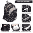 thumbnail image 2 of Bow Backpack Bow Backpack Cute Kawaii Backpack Set Aesthetic Daypack Bow Rucksack for Women, Pink Bow Shoulder Bag 3PCS Set, Cute Large Capacity Versatile Rucksack, 2 of 3