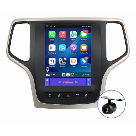 Torovo Car Radio Tesla Vertical Stereo for Jeep Grand Cherokee 2014-2019