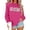Hot Pink, variant on Women's Oversized Sweatshirts Relaxed Fit Pullover Grandma Print Long Sleeve Crewneck Y2K Fall Tunic Tops