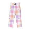 thumbnail image 4 of Disketp Heart Buffalo Plaid Men'S Pajama Pants - Ultra Soft Fleece Sleep And Lounge Pants (Size: S-Xxl), 4 of 9