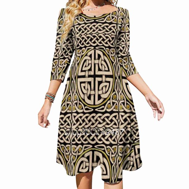 Vestidos de fiesta de noche con nudos Inktober, vestido sexy midi para mujer, vestido dulce de una pieza, nudo Inktober coreano, irlandés, escocés