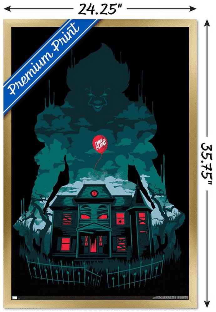 IT - House Wall Poster, 22.375" x 34", Framed