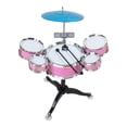 thumbnail image 1 of TISHITA Kids Drum Set Compact Educational Musical Toy Set for Gift Kids Kindergarten Pink, 1 of 8